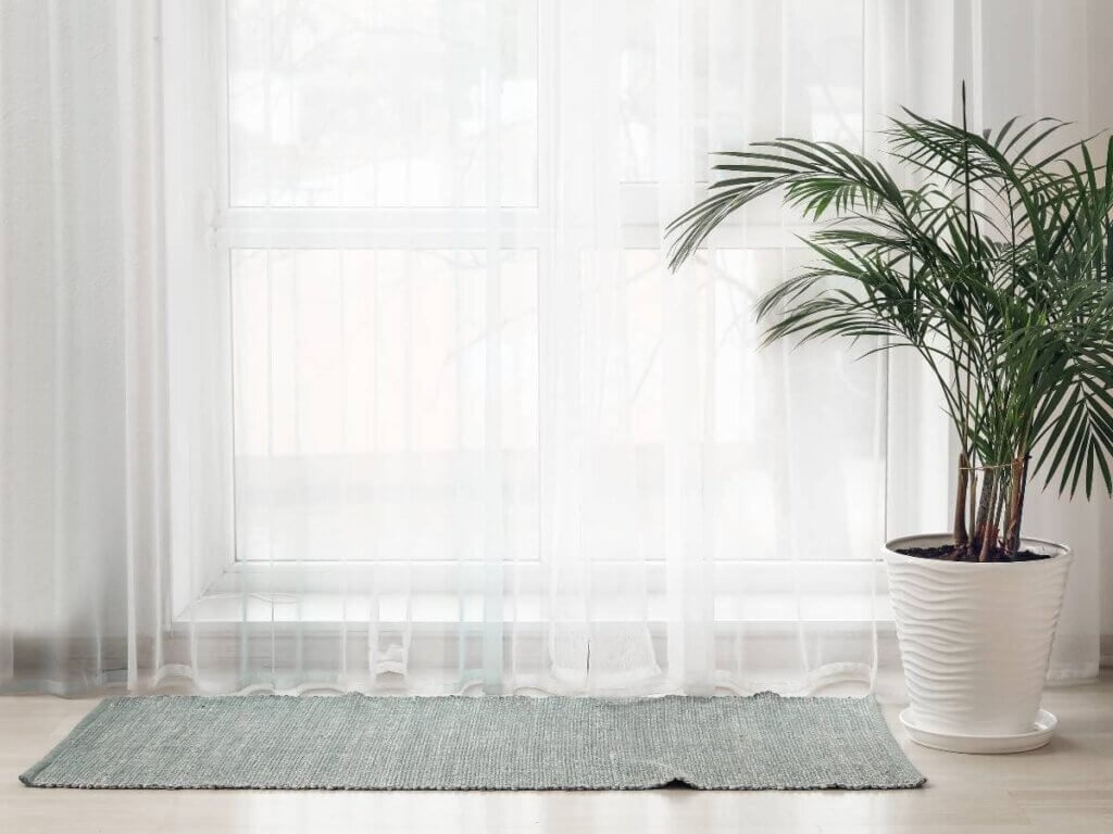 Luxury Sheer Curtain, White Sheer Curtains for Living Room, Semi-Sheer -  Pattern Homes