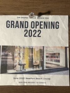 Flyer with our Original Showroom Concepts